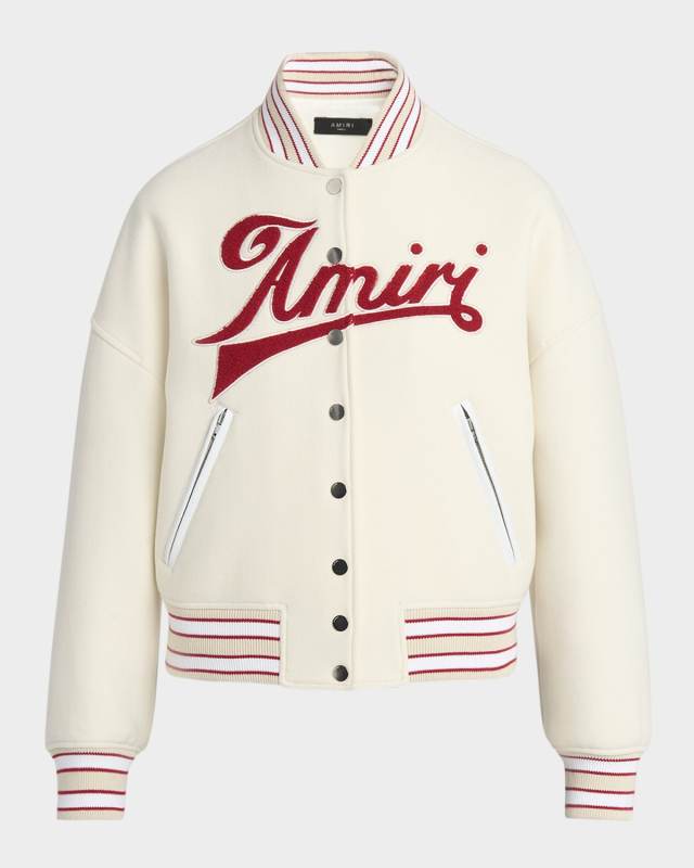 Amiri Logo Varsity Jacket